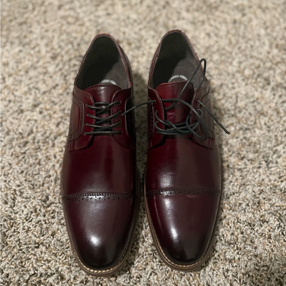 Stacy Adams Burgundy Oxford Shoes - Picture 8 of 15